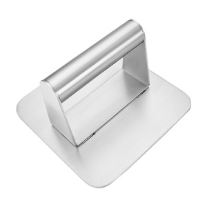 Hamburger Press 304 Stainless Steel Square Manual Meat Press For Kitchen Use - Product Image 1