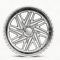 SL 22X10 28X12 26X12 26X14 Velg Truk Tempa Custom Super Single Deep Concave Matte Black dengan 8X165.1 8X170 untuk Ford F-250