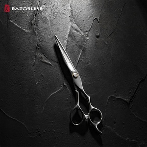 <span class=keywords><strong>Ciseaux</strong></span> de barbier professionnels Razorline AK05B Japon 440C <span class=keywords><strong>Ciseaux</strong></span> à cheveux <span class=keywords><strong>Prix</strong></span> d'usine chinois <span class=keywords><strong>Ciseaux</strong></span> de <span class=keywords><strong>coiffure</strong></span> - Product Image 6
