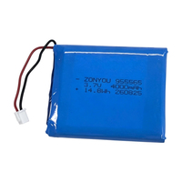 Batteries Li-poly rechargeables à prix abordable 5000mAh 955565 Cellules 3.7 V avec garantie d'un an pour station d'alimentation mobile portable