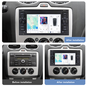 DUDUAUTO Lettore DVD di Navigazione per Auto, Stereo per <span class=keywords><strong>Ford</strong></span> <span class=keywords><strong>Focus</strong></span>, Schermo da 7 Pollici, Aspetto OEM con Kit di Cablaggio - Product Image 3