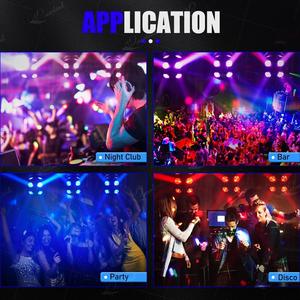 Lampu depan bergerak LED 120W, lampu sorot pesta bola disko strobo cahaya sorot DJ aktivasi suara DMX512, lampu panggung berputar 12LED RGBW 4 in 1 - Product Image 6