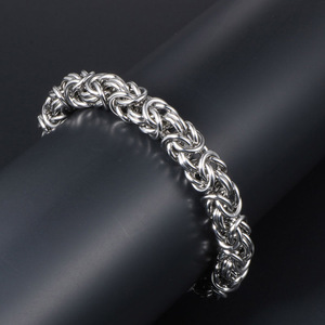 Men's <b>Titanium</b> Steel Woven Bracelet <b>Chain</b> Fashion Jewelry CE367 - Product Image 4
