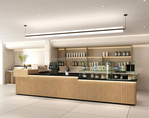 <span class=keywords><strong>Temu</strong></span> Iced Bubble Tea & Coffee Station Showcase Shop-Like Cake Display Kiosk Stands para Mall - Product Image 1