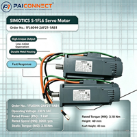 Pour servomoteur AC SIMOTICS S-1FL6 1FL6044-2AF21-1AB1 1kW 230V 3000 tr/min avec frein pour SINAMICS V90 (acier inoxydable/alliage d'aluminium)