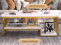 Table basse de salon, simplicité moderne, usage domestique moderne, table à manger de luxe léger, table d'appoint simple pour salon