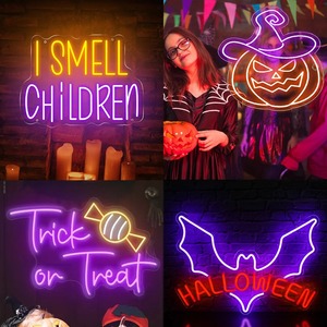 Tùy Chỉnh Halloween LED Neon Dấu Hiệu Ma Bí Ngô Bat Ánh Sáng USB Powered Tường Trang Trí Nội Thất Cho Bên Cửa Hàng Thanh Trẻ Em Phòng Sản Xuất Nhanh - Product Image 5