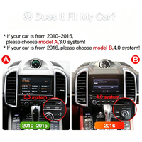 Système Android pour voiture avec écran tactile capacitif 8,4 pouces 8 cœurs, écran partagé, stéréo, WiFi intégré pour Porsche Cayenne 2010-2016
