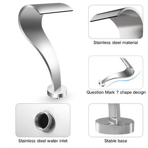 Fuente Decorativa para Jardín, Cascada de Acero Inoxidable para Piscina - Product Image 5