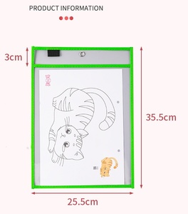 Bolsa de Archivo Transparente Reutilizable con Logotipo Personalizado, para Escribir y Dibujar, Material PET para el Hogar - Product Image 4
