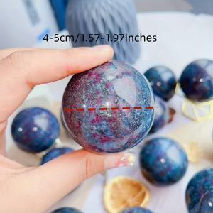 Piedra de Cristal Natural de Rubí en Esfera de Cianita de Alta Calidad al por Mayor, Estilo Bohemio, para Decoración del Hogar Única y Regalos Navideños - Product Image 2