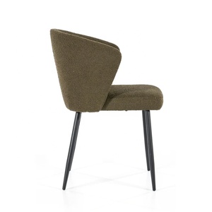 Sillón de Diseño Moderno y Lujoso para Sala de Estar, Tapizado en Tela, con Brazos de Metal Negro, Sillas Reales para Muebles de Sala de Estar - Product Image 4