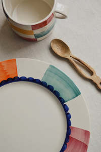 Home Restaurant Kitchen <strong>Plate</strong> Set Hand Painted <strong>Stitching</strong> Color Steak <strong>Plate</strong> Ceramic Dinner Serving Dishes <strong>Plates</strong> - Product Image 2
