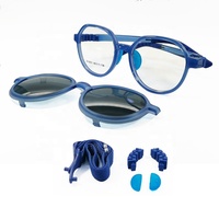 Lunettes de soleil polarisées à clip magnétique TR90 pliables avec charnière courbée, pour visages en forme de losange, unisexe, 18251