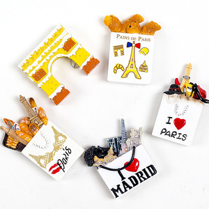 Paires célèbres moules en résine de forme personnalisée aimants pour réfrigérateur Chine usine aimants pour réfrigérateur faits à la main pour souvenirs cadeaux - Product Image 5