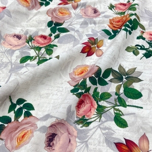 Tissu en crêpe Koshibo à imprimé floral <span class=keywords><strong>rose</strong></span>, 100% polyester, imprimé numérique, doux, 125GSM, crêpe Koshibo, imprimé froissé, pour robes - Product Image 5