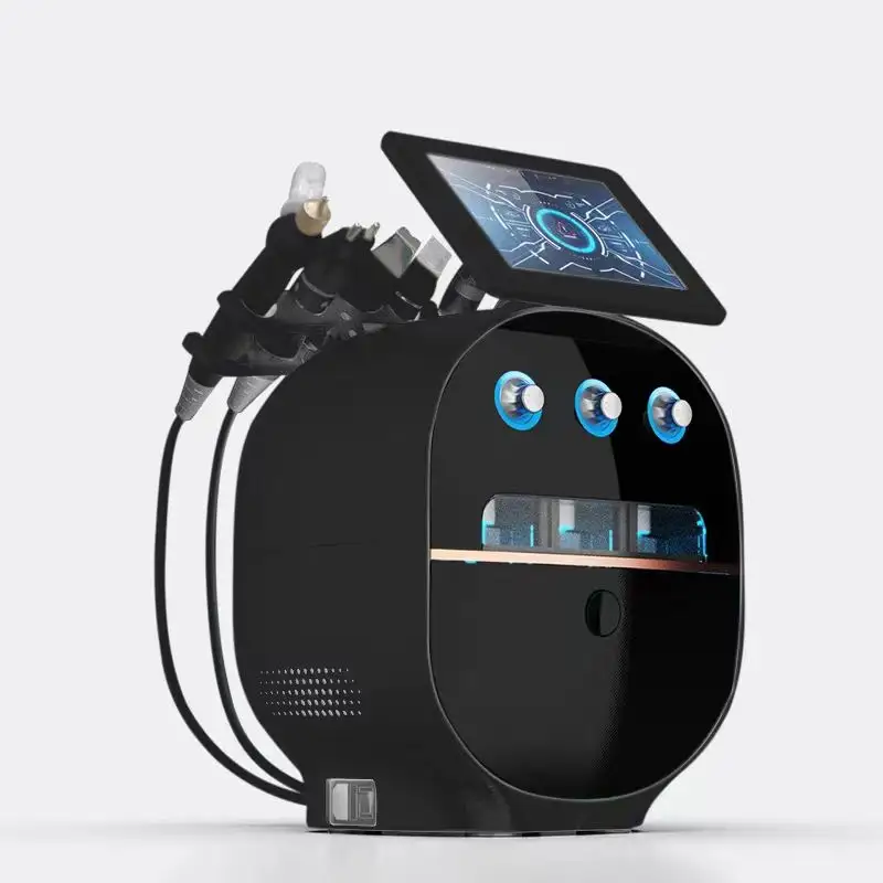 Black Diamond 6-en-1 multifonctionnel hydrogène oxygène petite bulle instrument de nettoyage et de beauté pour l'hydratation du visage