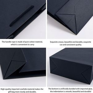 Jewelry <b>Gift</b> Bags Heavy Duty Kraft Paper Bags with Handles <b>Small</b> Shopping Retail Party Eco-friendly Durable Reusable Paper Bag - Product Image 5