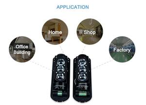 Zwart Mini 3 Beam 50 ~ 250 <span class=keywords><strong>M</strong></span> Waterdichte Infrarood Sensor Anti-Diefstal Hek Anti-Diefstal Sensor Infrarood alarmsysteem Detector Abe - Product Image 5