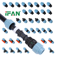 Raccords de compression IFAN ASTM D3350 pour tuyaux HDPE d'irrigation et d'alimentation en eau
