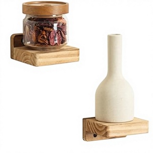 Étagère Murale Flottante en Bois pour Rangement et Décoration – Mini Étagères Murales Décoratives pour Plantes et Objets <span class=keywords><strong>de</strong></span> Collection - Product Image 1