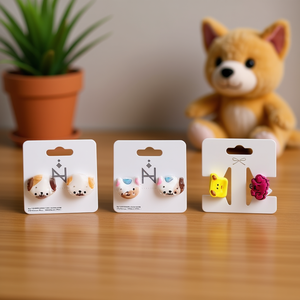 Mini Pinzas para el Cabello Angelina Pet Series de 5.5cm con Diseño de Perro y Gato de Dibujos Animados para Uso Diario Infantil - Product Image 2