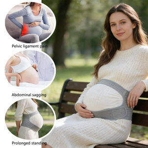 Ceinture de soutien ajustable pour la grossesse et la maternité, soutien à 3 bandes pour le ventre et les douleurs pelviennes, pour femmes enceintes et après l'accouchement - Product Image 4