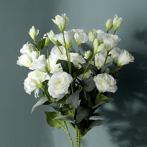 Flores Artificiales Lisianthus Populares para Decoración de Bodas, de Seda, 10 cm, Accesorios para Fotografía en Exteriores, Decoración del Hogar - Product Image 2