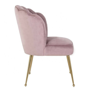 Bán Buôn Vàng Sang Trọng Bắc Âu Giá Rẻ Trong Nhà Đồ Nội Thất Nhà Phòng Nhà Hàng Ăn Da Nhung Hiện Đại Ghế Ăn - Product Image 6