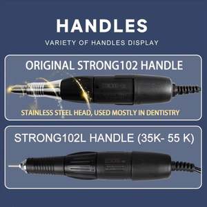 Fabricante OEM, Repuesto Original, Lima Eléctrica para Uñas de 65W, 220V/110V, 35000rpm, Potente, 90 102 L, Kit de Taladro para Uñas Acrílicas - Product Image 5