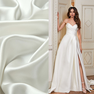 Vải lụa Mikado satin bóng cao cấp, vải satin cưới, vải Mikado polyester cao cấp - Product Image 1