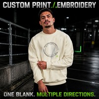 Sweat-shirt col rond 100 % coton 320 GSM à épaules tombantes, épais, vierge, vente en gros, impression personnalisée, broderie 3D, faible MOQ, OEM