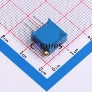 Resistencia Ajustable/Potenciómetro 3296X-1-100LF, Componente de Orificio Pasante (THT)-3P, 9.5x4.9mm, Resistencia de 10 Ohmios, 10%, 500mW, 250ppm ℃ - Product Image 2