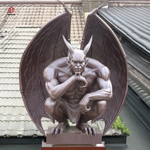 HADUN al aire libre grande famosa escultura de bronce <span class=keywords><strong>Lucifer</strong></span> <span class=keywords><strong>demonio</strong></span> caído monstruo <span class=keywords><strong>demonio</strong></span> gárgola estatua - Product Image 6