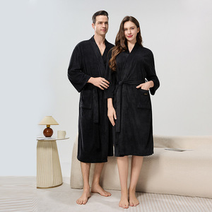 Set di Asciugamani e Accappatoi Morbidi <span class=keywords><strong>100</strong></span>% <span class=keywords><strong>Cotone</strong></span> per Coppie, Pigiami e Camicie da Notte per <span class=keywords><strong>Uomo</strong></span> e Donna - Uso Domestico - Product Image 2