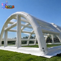 Tente d'événement gonflable transparente en PVC, chapiteau à structure pneumatique pour événements commerciaux, expositions et locations de lieux
