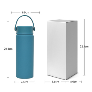 Nuevo Diseño 2026, Botella Deportiva de Acero Inoxidable de 500 ml (17 oz), Boca Ancha, Asa Portátil, Aislamiento al Vacío, Termo - Product Image 6