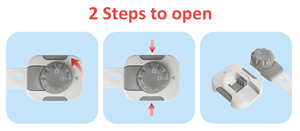 Sangle de sécurité enfant en plastique réglable de haute qualité pour réfrigérateur et serrure de <span class=keywords><strong>porte</strong></span> d'armoire pour enfants et bébés - Product Image 5