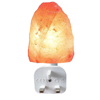 Lampe de sel rose de l'Himalaya naturelle mini, prise EU, petite lampe de nuit portable en cristal de sel pour chambre à coucher, coffret cadeau