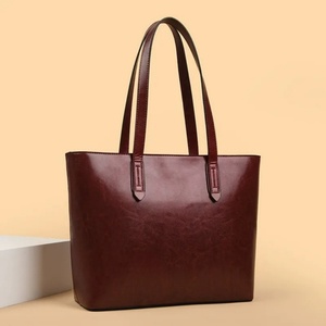 Classic Large Capacity Shoulder Tote Bag Fashion Woman's Leather Handbags Work Office Ladies Purse Shopper Big Casual - Product Image 4