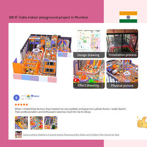 Équipement de terrain de jeu intérieur sur le thème Morandi en vente <span class=keywords><strong>Parcours</strong></span> d'obstacles Big Maze & Ninja pour enfants en mousse durable - Product Image 2