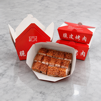 Boîtes d'emballage en carton écologiques personnalisées pour la vente en gros en Chine, pour plats à emporter, sushis, pâtisseries, beignets, gâteaux, biscuits, pain