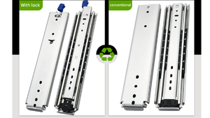 48Inch 76Mm Khóa Ngăn Kéo Trượt Đường Ray Trượt Ngoài Trời Cắm Trại Nhà Bếp RV Nhiệm Vụ Nặng Nề Tải 225Kg Ngăn Kéo Trượt - Product Image 2