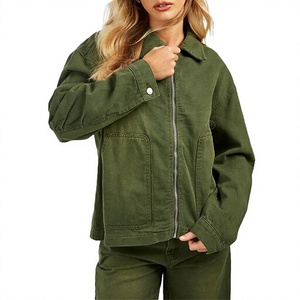 Chaquetas Bluson de Mezclilla para Mujer, Acabado Ecológico, Transpirable, Moderno, a la Moda, Personalizado, Elegante, en Venta - Product Image 1