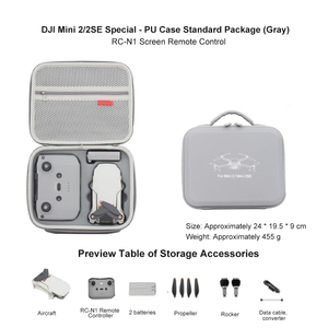 Caja de Almacenamiento Portátil, Estuche Rígido de Transporte para <span class=keywords><strong>DJI</strong></span> <span class=keywords><strong>Mini</strong></span> 2, <span class=keywords><strong>Mini</strong></span> 2 SE, <span class=keywords><strong>Mini</strong></span> 4K, para Batería y Accesorios de Drones - Product Image 3