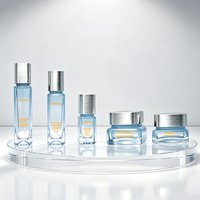 Flacon pompe de haute qualité 40ml 100ml 120ml pour soins, impression sérigraphique, et ensemble de pots à crème 30g 50g pour emballage cosmétique