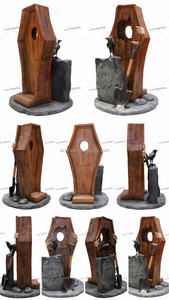 Décor saisonnier Halloween Xmas grand <span class=keywords><strong>casse</strong></span>-<span class=keywords><strong>noisette</strong></span> de <span class=keywords><strong>Noël</strong></span> en résine fibre de verre mult led - Product Image 2