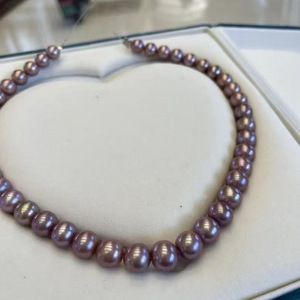 Perles d'eau douce Edison de 9 à 12 mm, parfaitement rondes et impeccables, un blogueur Instagram propose un collier avec des perles de même qualité - Product Image 2