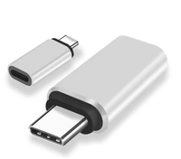 Adaptateur USB C mâle vers Lightning femelle YC-FD05-10 en ABS noir/gris, prend en charge la charge et le transfert de données, accessoires mobiles