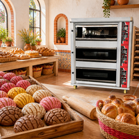 Oven Panggang 3 Dek 6 Loyang Rui Tai Commercial, Oven Baja Anti Karat dengan Kontrol Dek Independen untuk Toko Roti, Hotel, dan Dapur